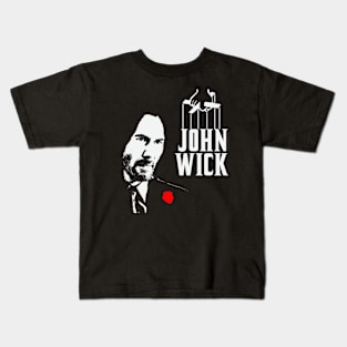 john wick the godfather Kids T-Shirt